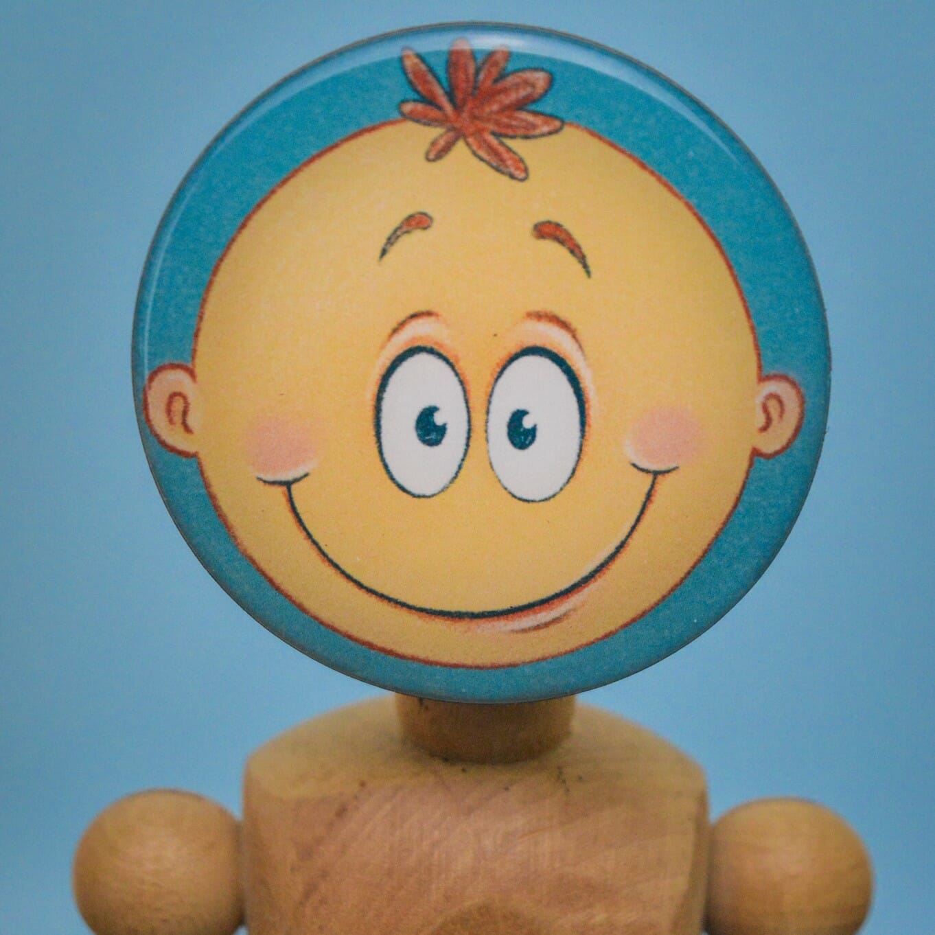 Einzelner Magnet: Smiley glücklich